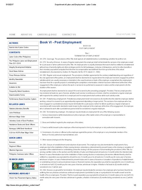 what is article 282 of the labor code lawphil